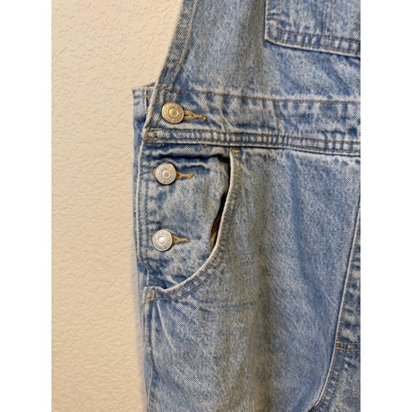 Levis Denim Overalls Light Wash Two Horse Brand Workwear Dungarees Blue Sz M - Picture 4 of 11